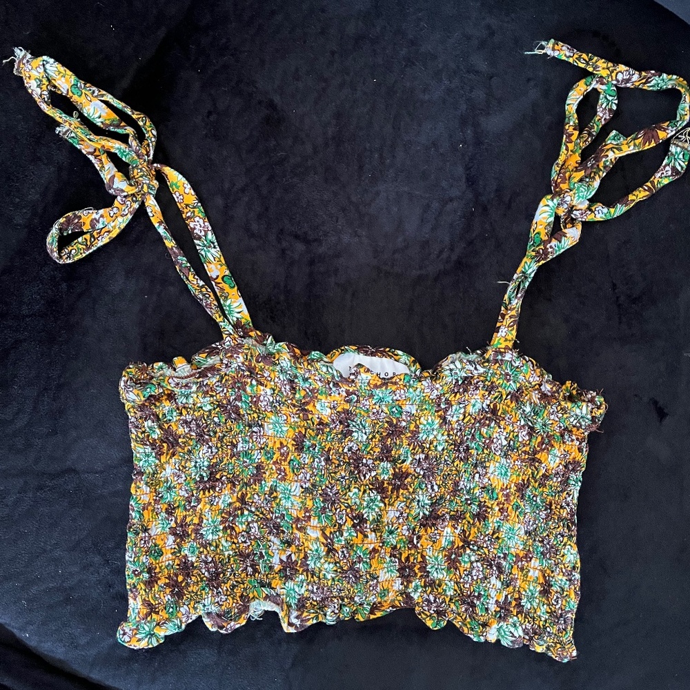 Topshop Tube Top with Straps